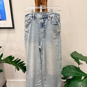 AE Dreamy Drape Stretch Super High-Waisted Baggy Wide-Leg Jean LONG